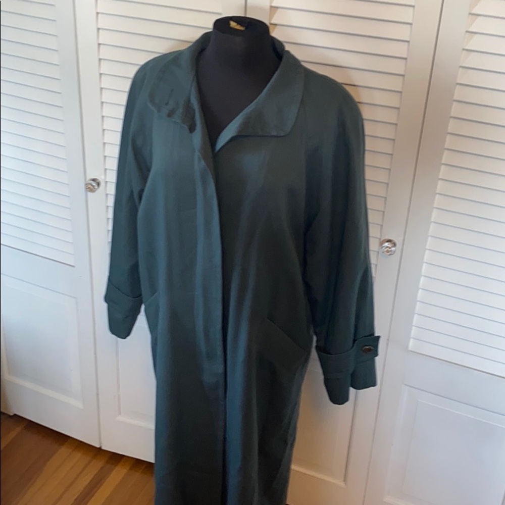 Vintage London Fog Emerald Trench Coat , size 10